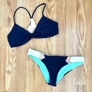 Lspace, reversible top and bottom bikini, small